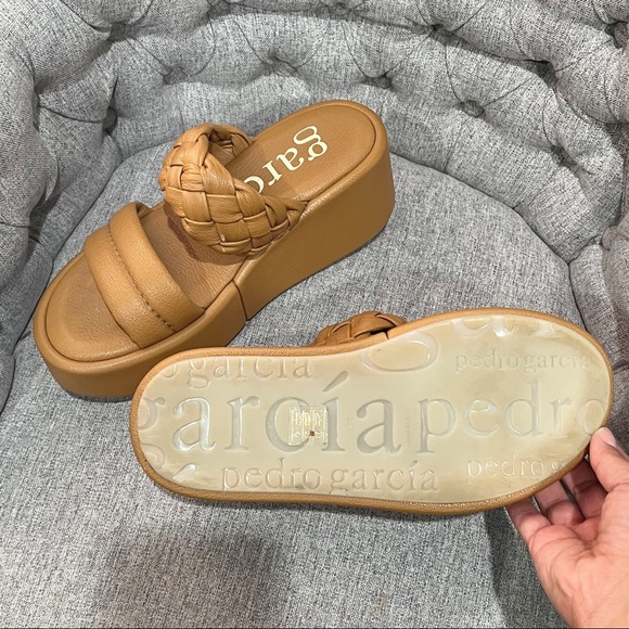 Pedro Garcia Braided Napa Platform Wedge Sandals size 36.5 - Picture 11 of 11